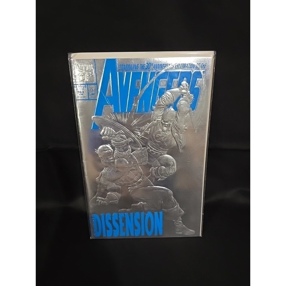 Avengers Dissension #363 Marvel Comics 1993 SILVER Foil Cover 30TH ANNIVERSARY